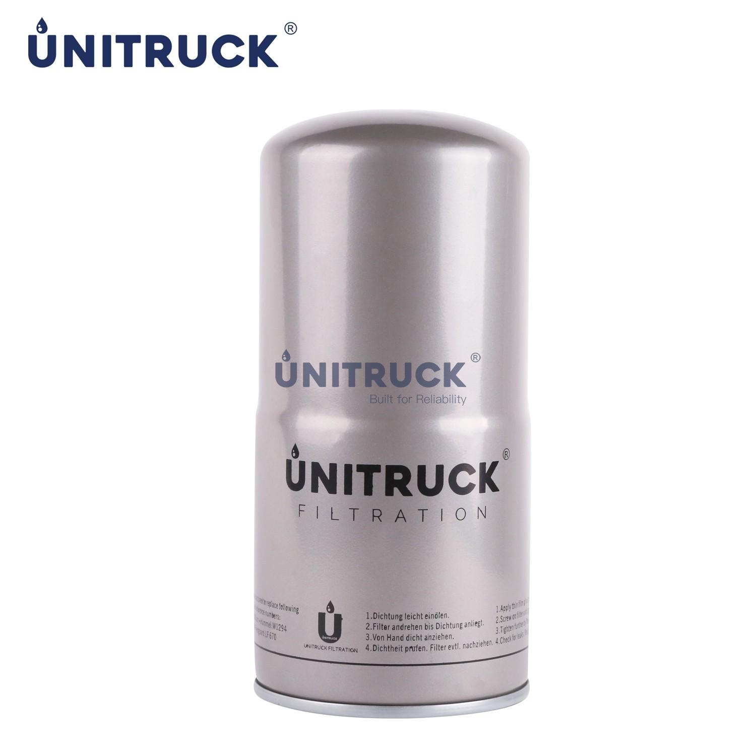 UNITRUCK Oil Filter for 3889310 W1294 LF670 H240W